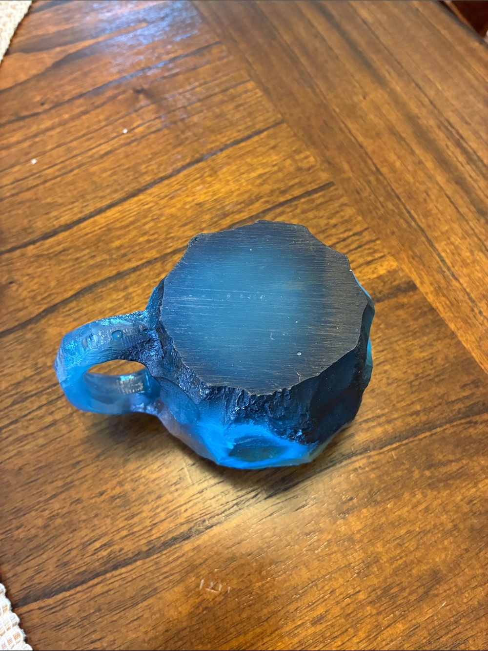 Blue Gemstone Mug with Iridescent Finish - Picture 3 of 3